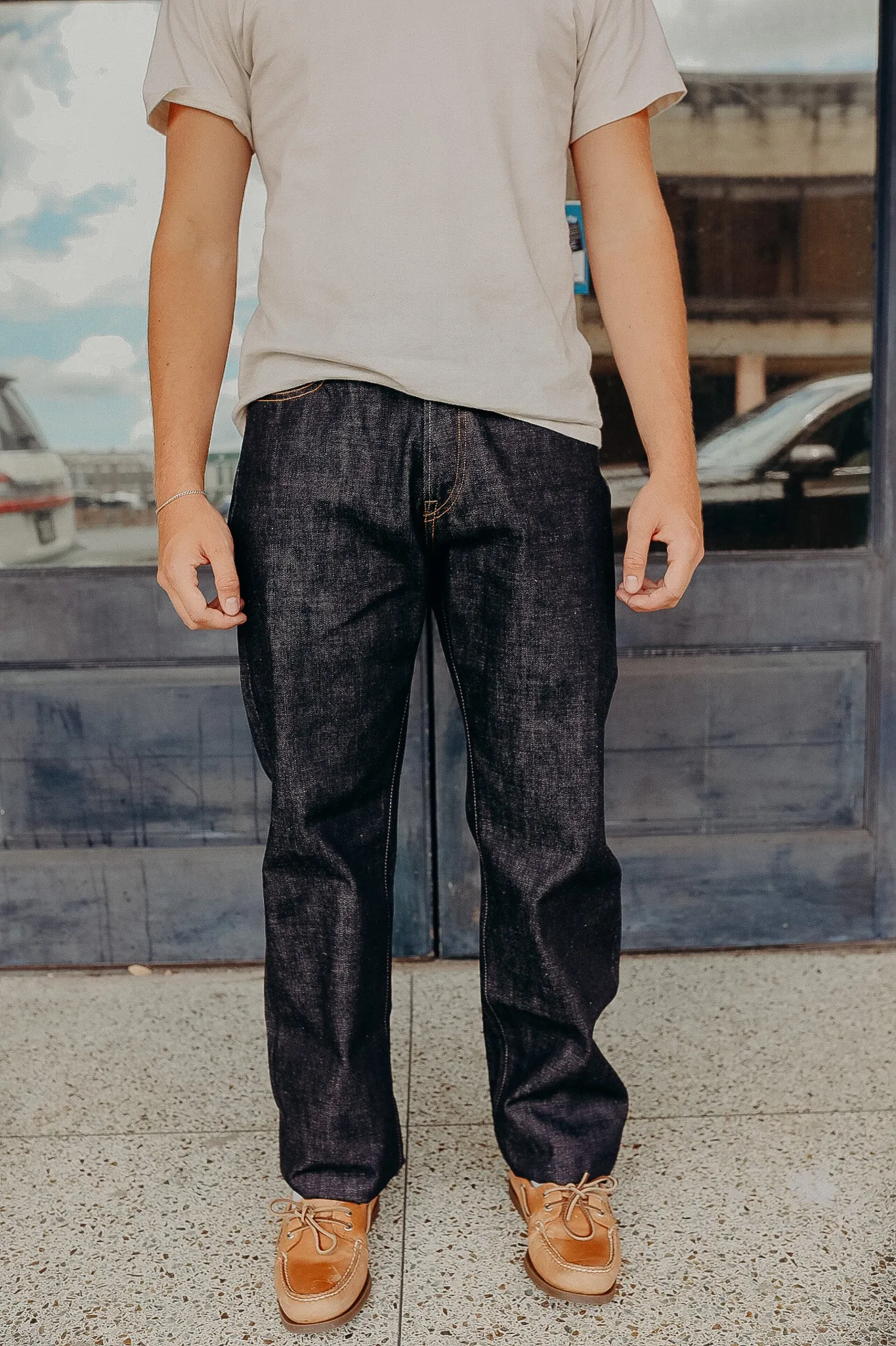 15.7OZ GTB CLASSIC STRAIGHT JEANS- 0906SP