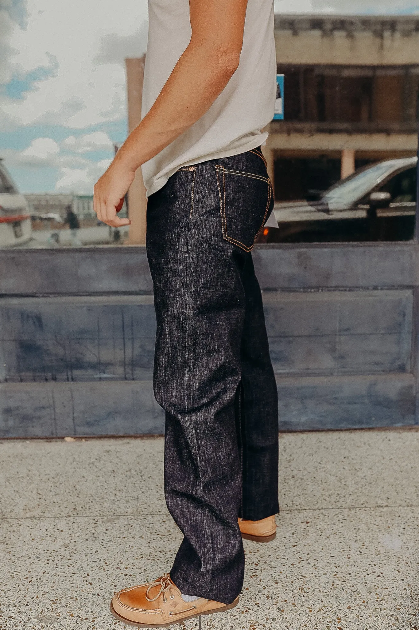 15.7OZ GTB CLASSIC STRAIGHT JEANS- 0906SP