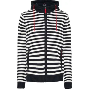 Annelie Stribet Windbreaker - Mørk Navy/Pearl