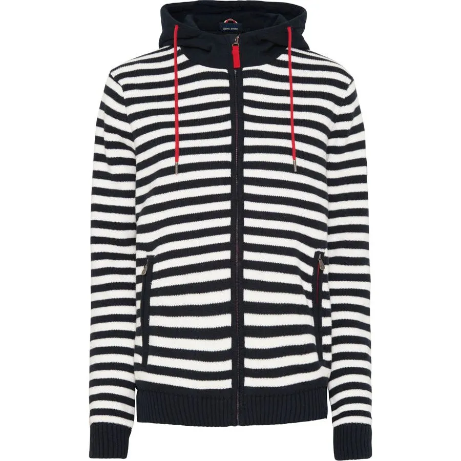 Annelie Stribet Windbreaker - Mørk Navy/Pearl