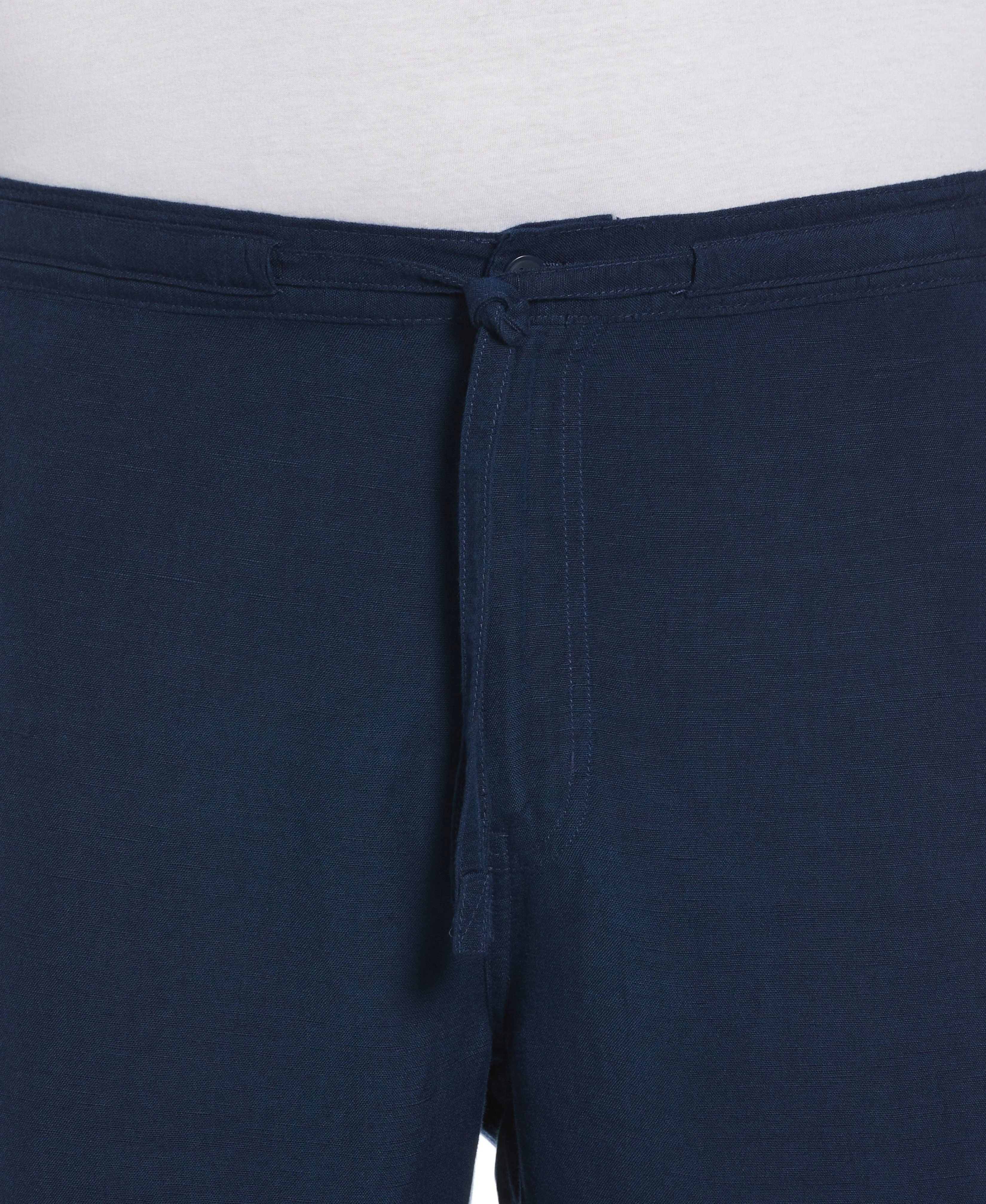 Big And Tall Linen Blend Core Drawstring Pant