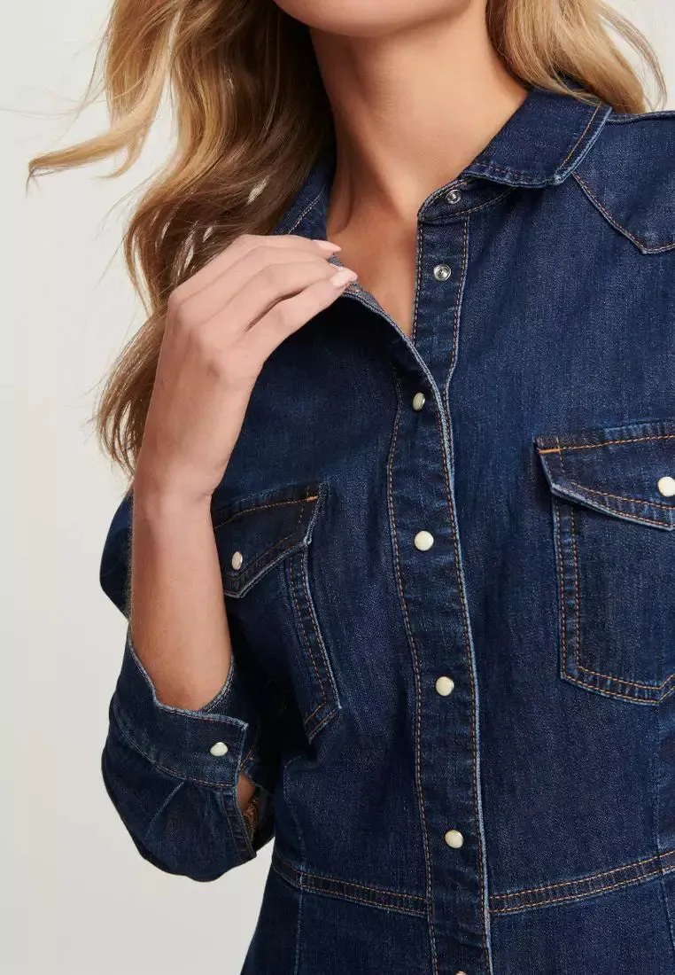 Casual Mini Denim Dress