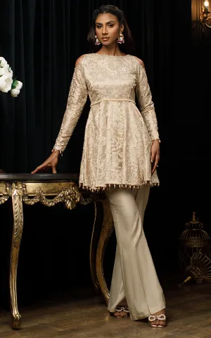 Embroidered Peplum