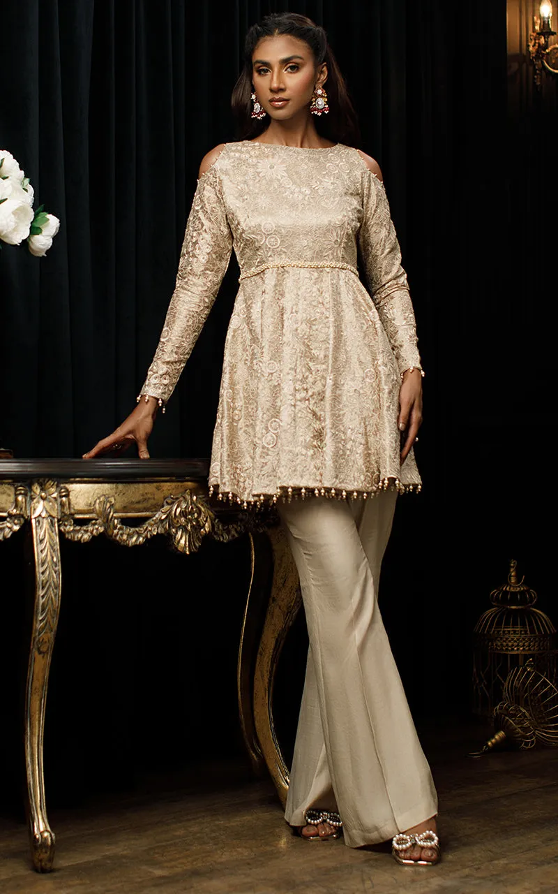 Embroidered Peplum