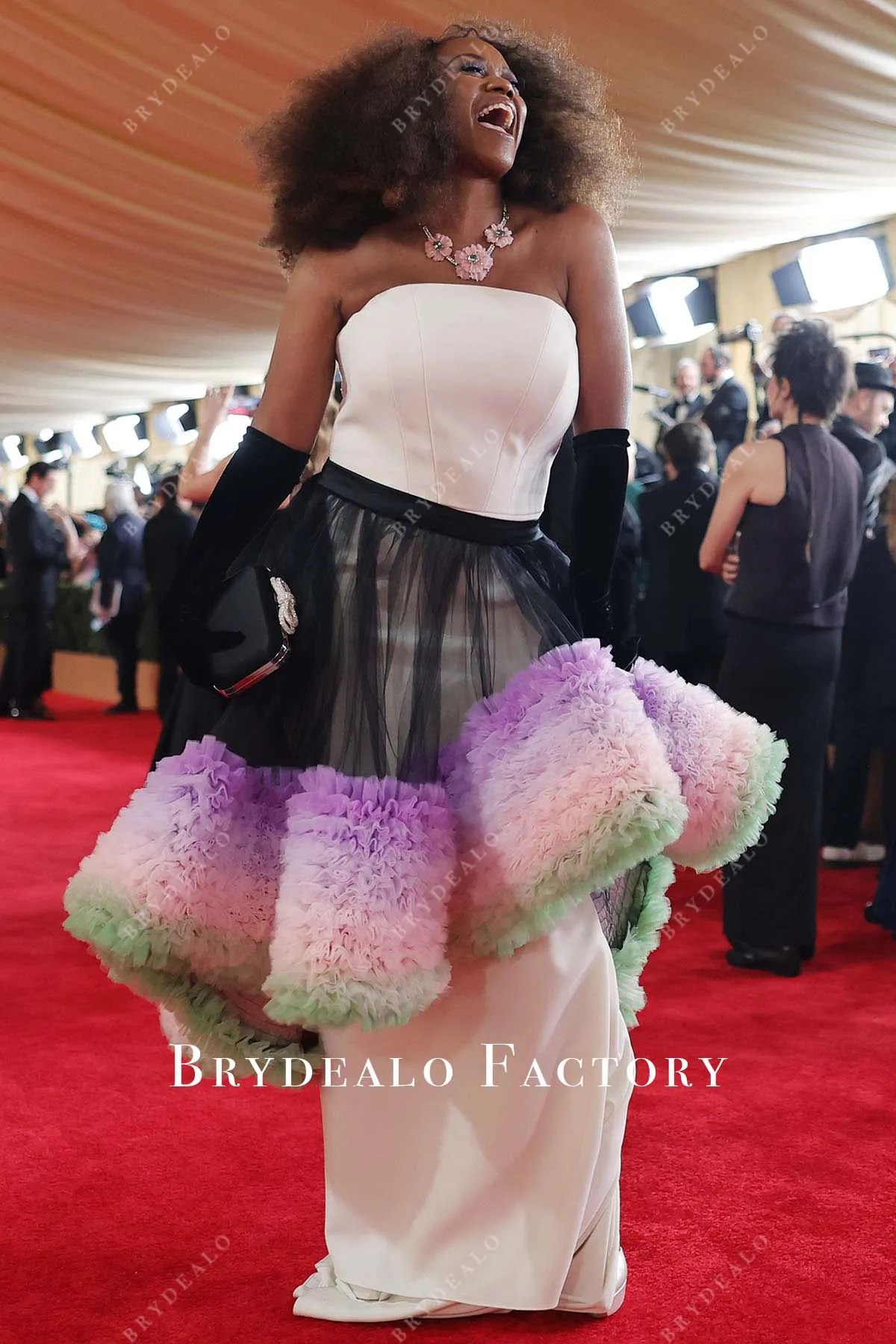 Erika Alexander 2024 Oscars Red Carpet Multi-Color Dress