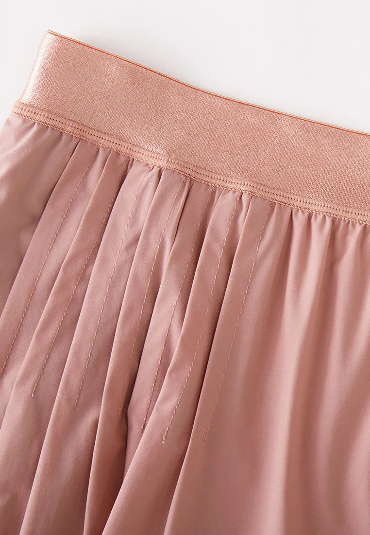Eros Water- and Wind Resistant Pleated Above-the-Knee Skirt