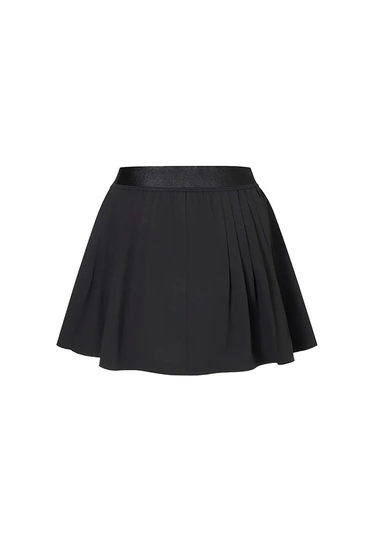 Eros Water- and Wind Resistant Pleated Above-the-Knee Skirt