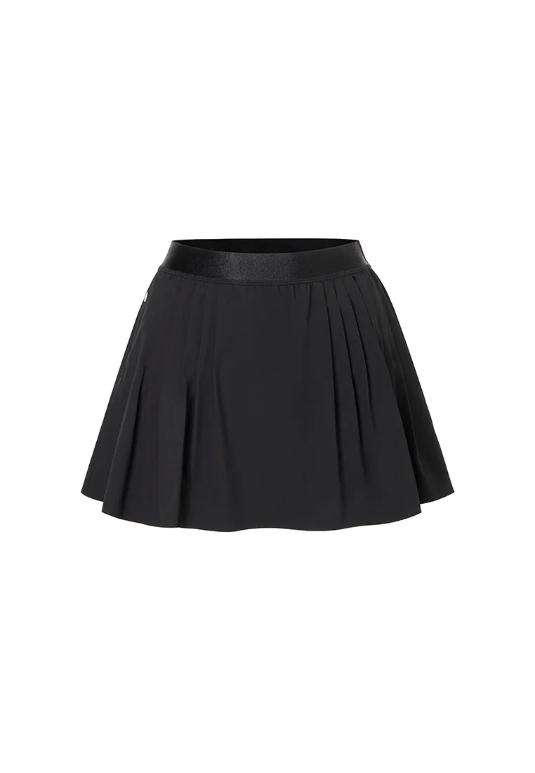 Eros Water- and Wind Resistant Pleated Above-the-Knee Skirt