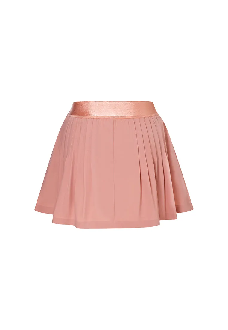 Eros Water- and Wind Resistant Pleated Above-the-Knee Skirt