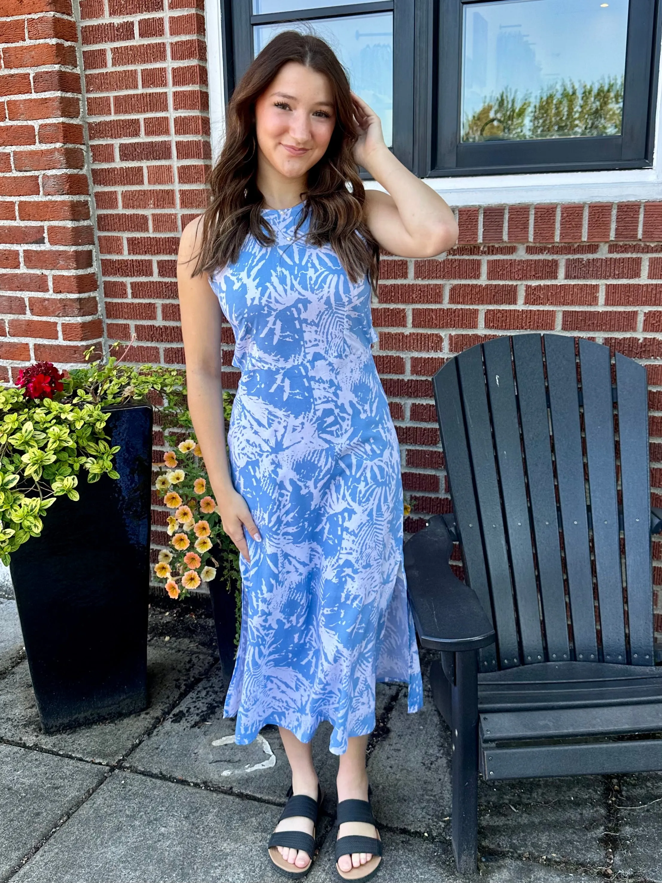 Halter Neck Midi Dress