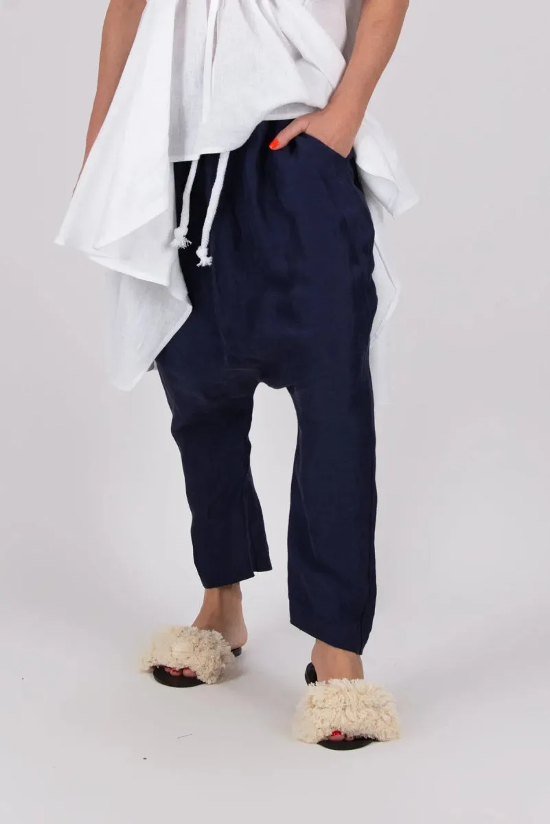 Harem Linen Loose Pants DANIELA