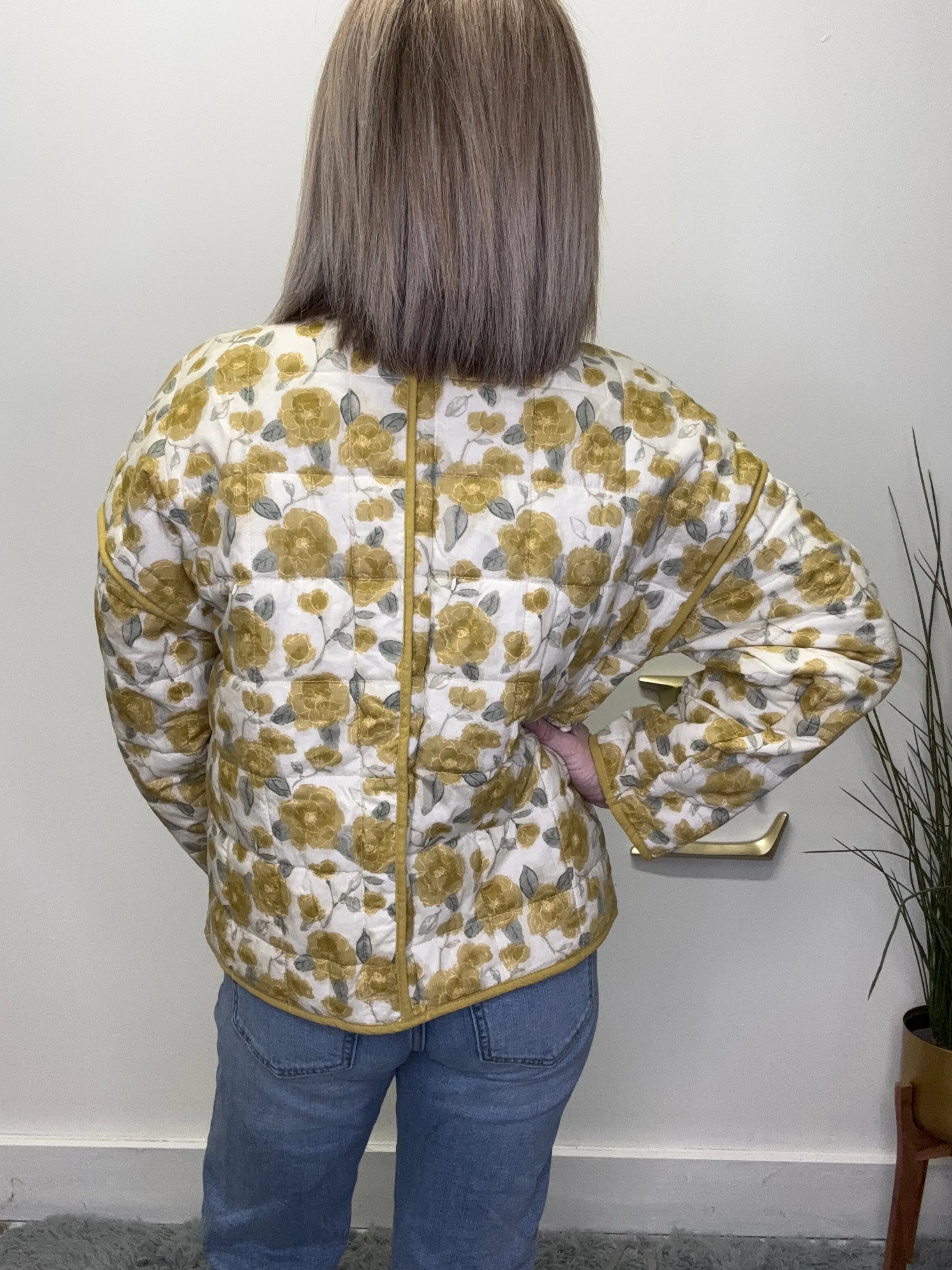 Isla Lightweight Floral Puffer Jacket