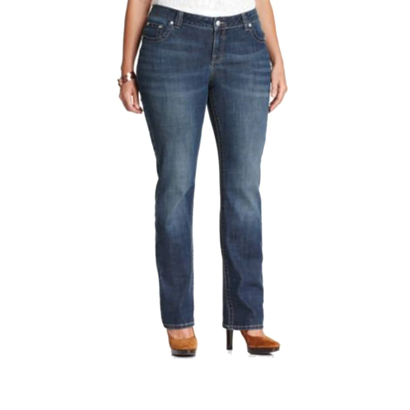 Lee Blue Denim Straight Leg Jeans