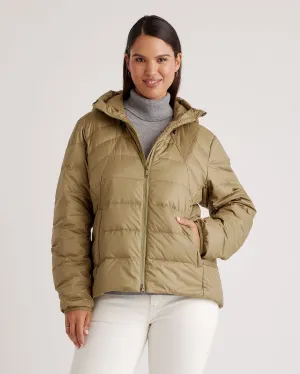Lightweight Down Packable Puffer Hooded Jacket