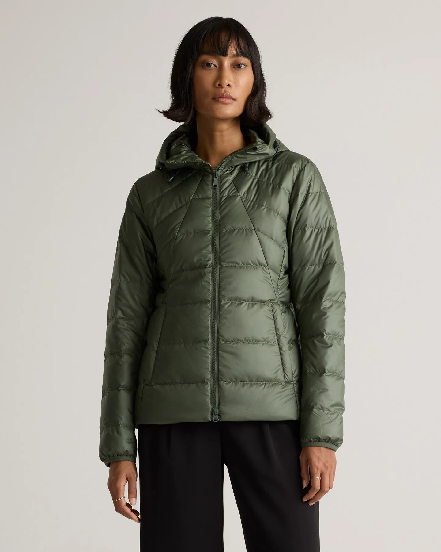 Lightweight Down Packable Puffer Hooded Jacket
