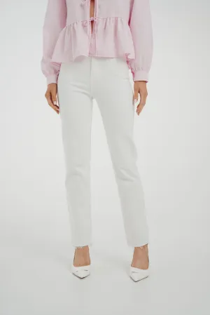 Lynne Straight Leg Jean In White