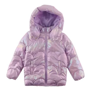 Mountain Ridge Girl's Metallic Puffer Jacket