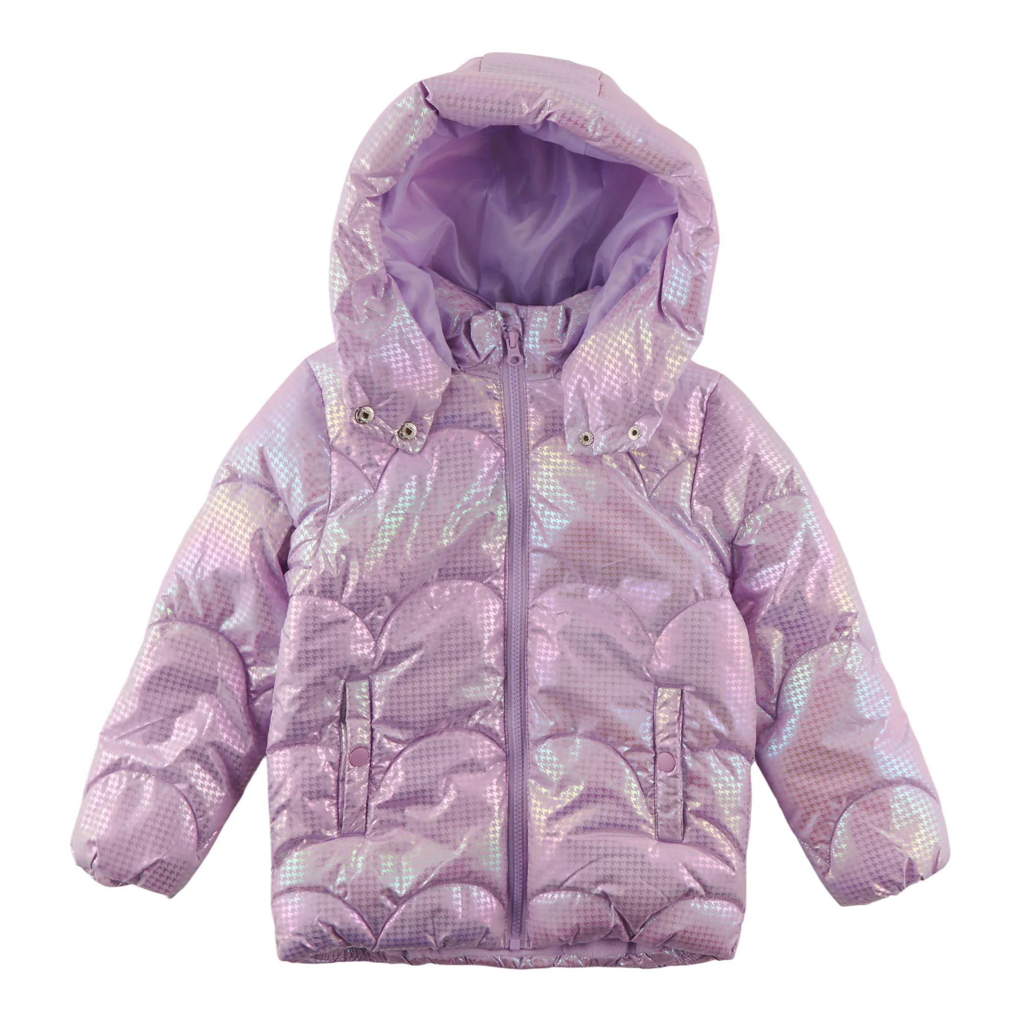 Mountain Ridge Girl's Metallic Puffer Jacket