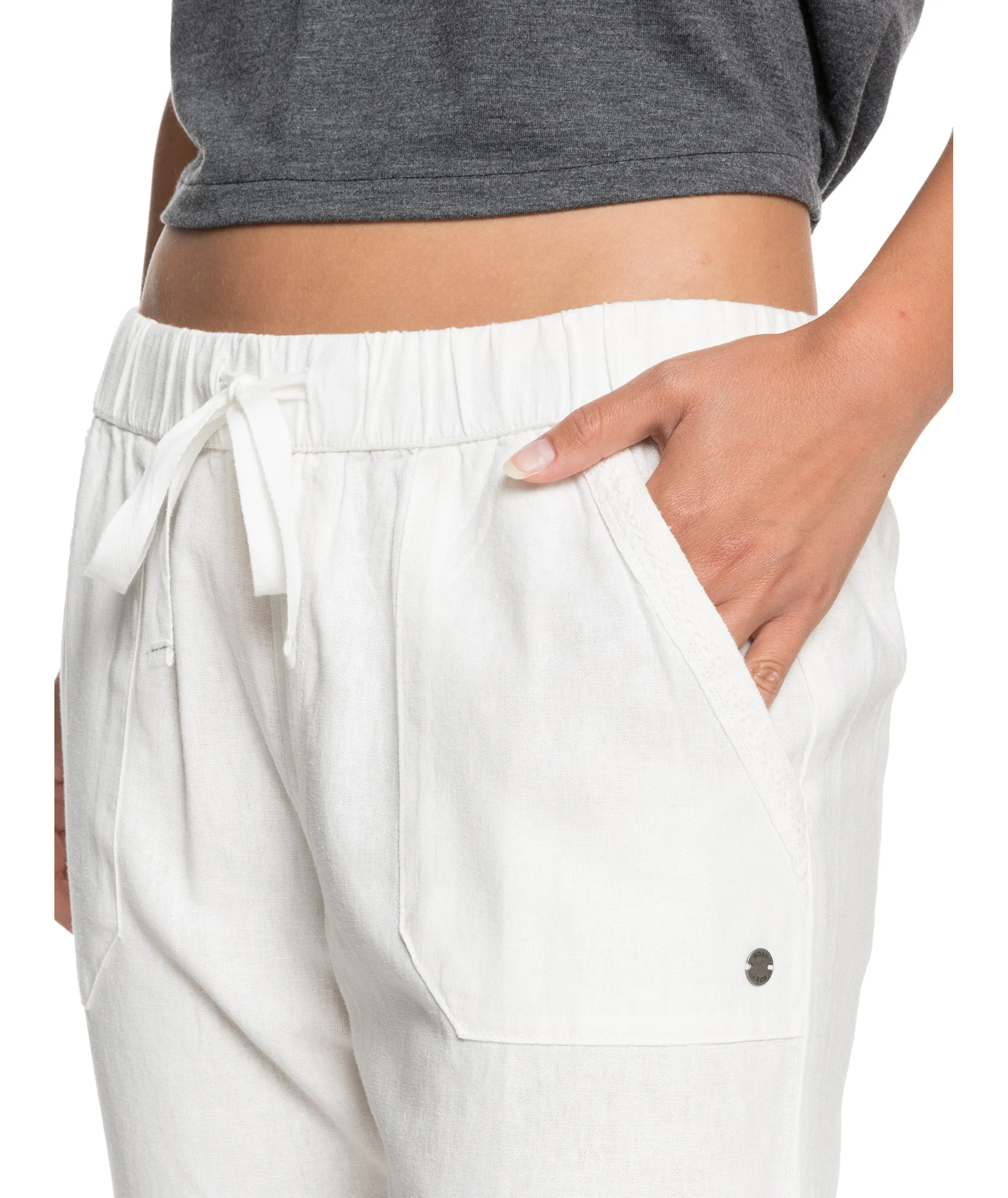 Roxy On The Seashore Pants-Snow White
