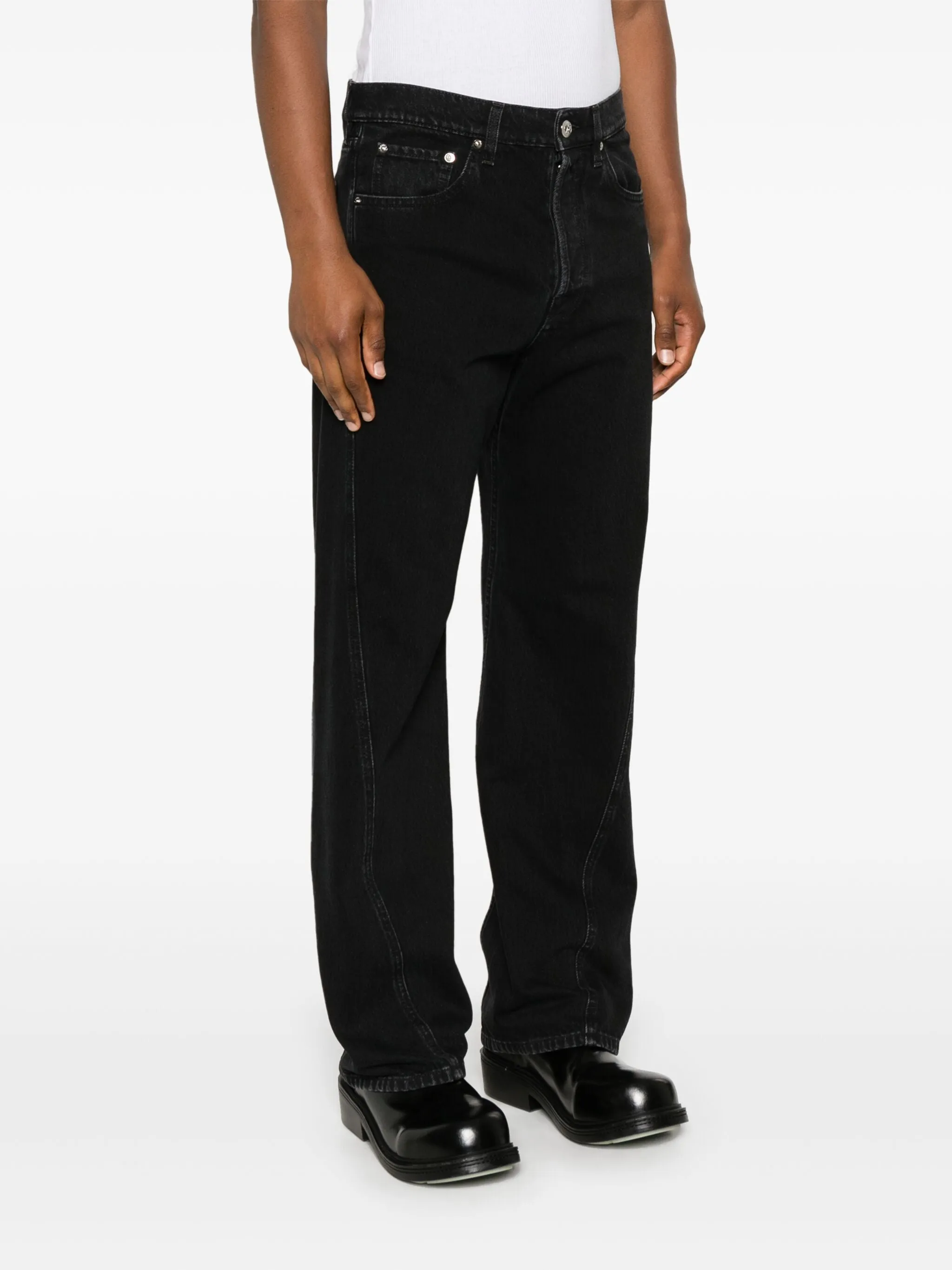 Seam-Detail Jeans
