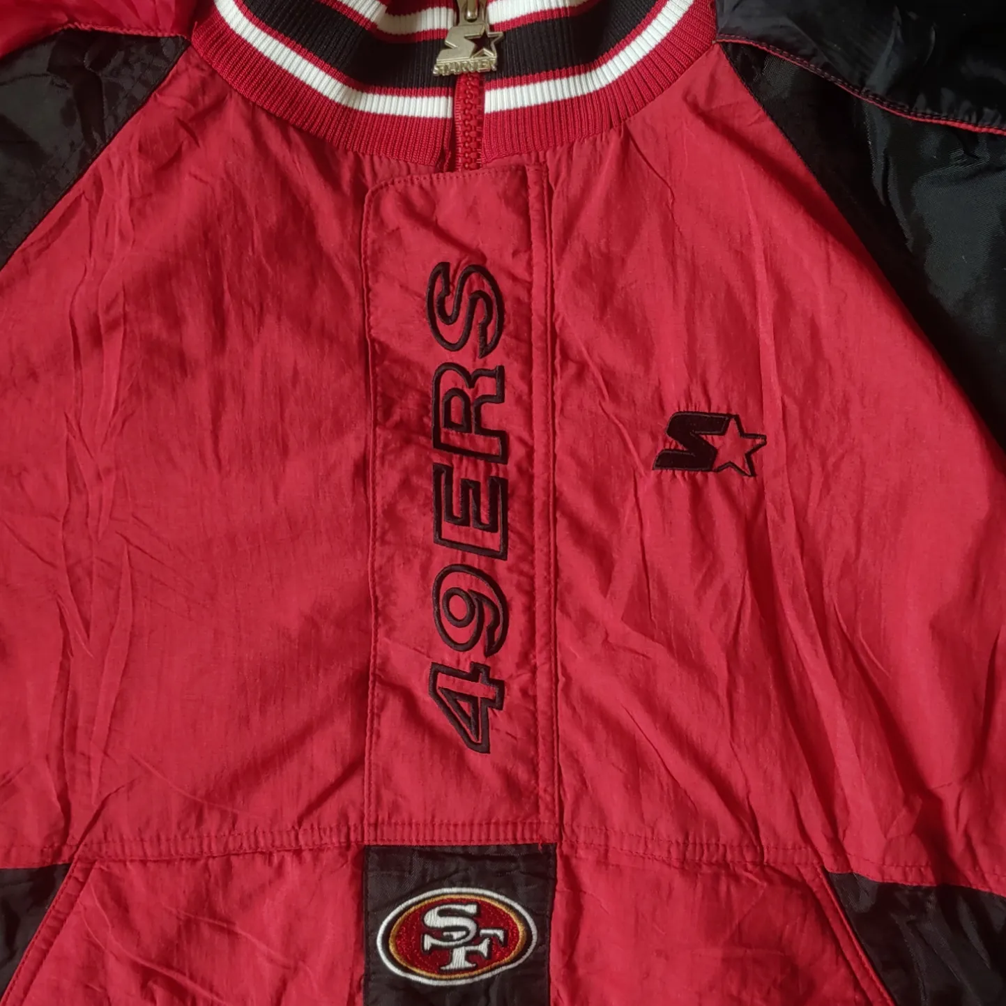 Starter NFL Pro Line San Francisco 49ers Jacket With Back Spell Out