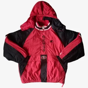 Starter NFL Pro Line San Francisco 49ers Jacket With Back Spell Out