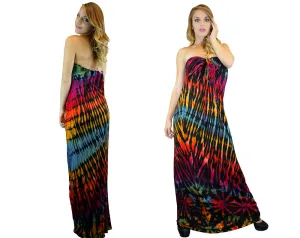 Tie Dye Halter Maxi Dress