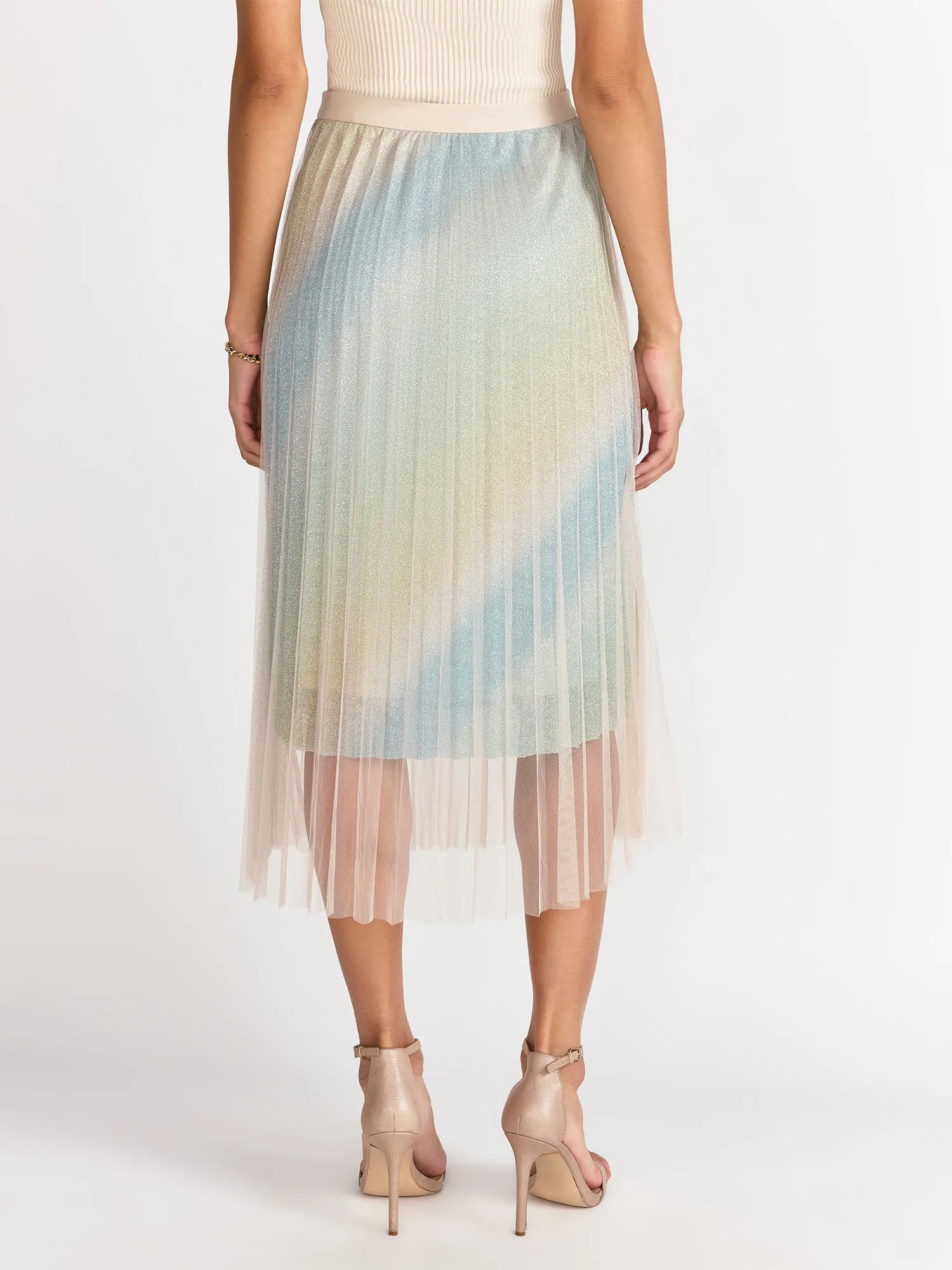 Tulle Pleated Glitter Skirt - Lena
