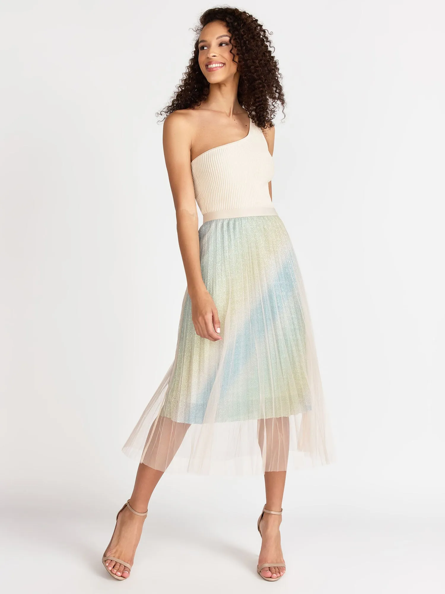 Tulle Pleated Glitter Skirt - Lena