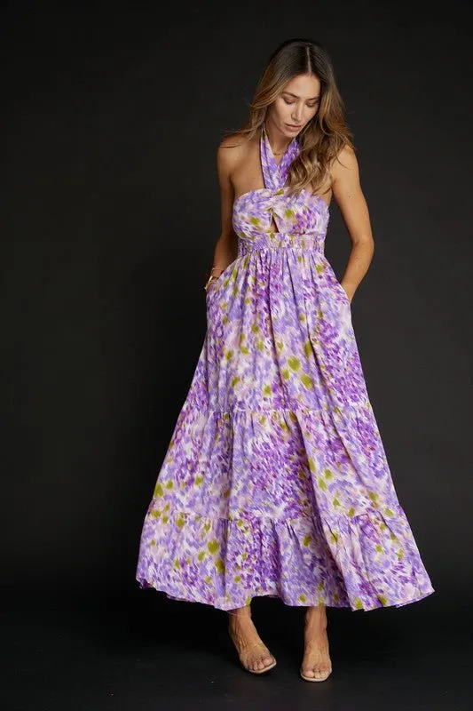 Watercolor Summers Maxi Dress