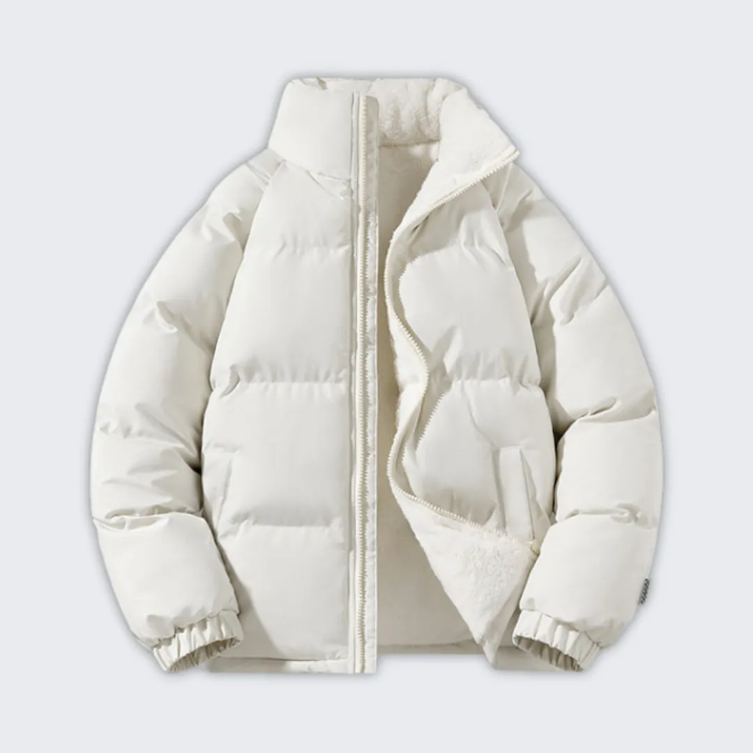 Waterproof Fleece-Lined Puffer Jacket for Ultimate Winter Comfort