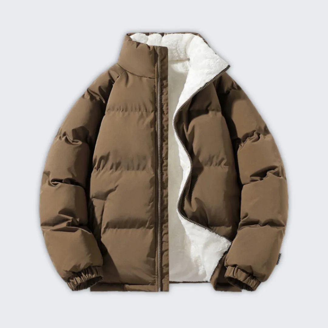 Waterproof Fleece-Lined Puffer Jacket for Ultimate Winter Comfort