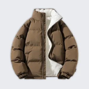 Waterproof Fleece-Lined Puffer Jacket for Ultimate Winter Comfort
