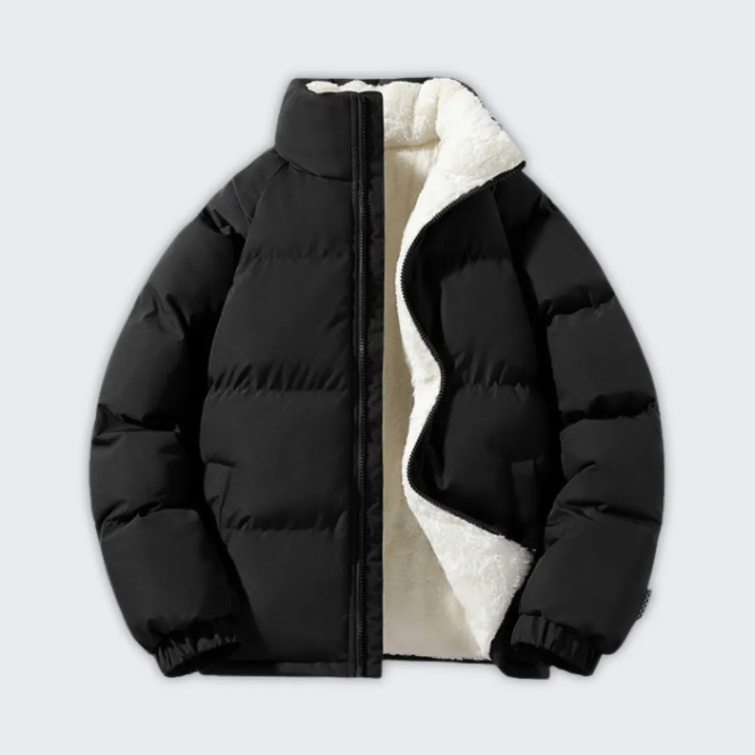 Waterproof Fleece-Lined Puffer Jacket for Ultimate Winter Comfort