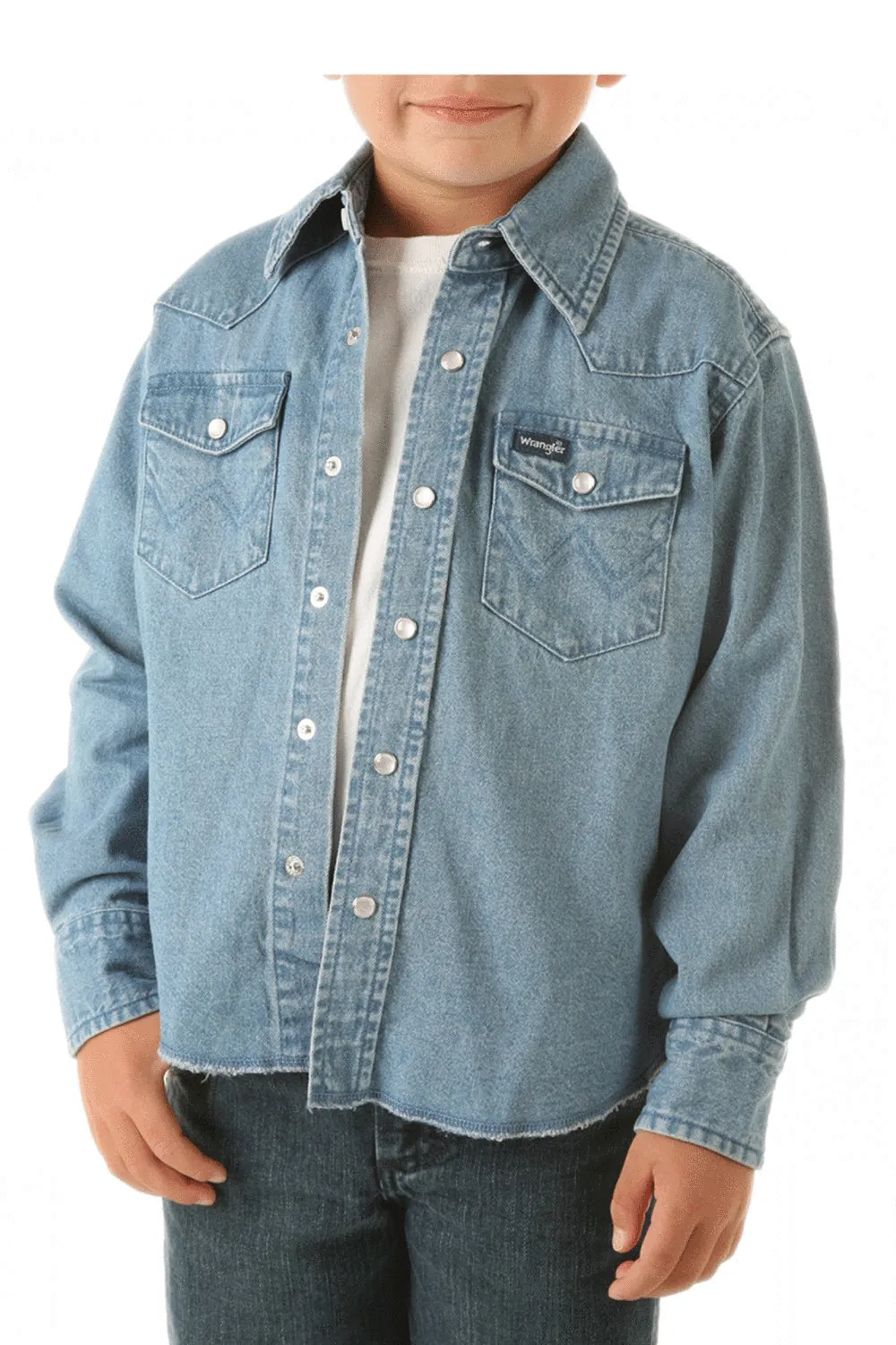 Wrangler Boys Western Denim Shirt Style BW1251B