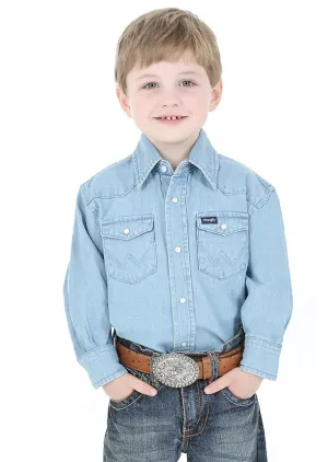 Wrangler Boys Western Denim Shirt Style BW1251B