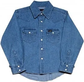 Wrangler Boys Western Denim Shirt Style BW1251B