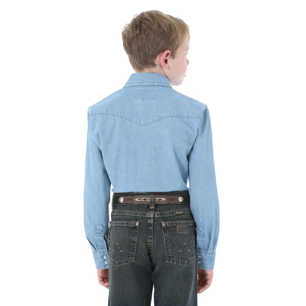Wrangler Boys Western Denim Shirt Style BW1251B